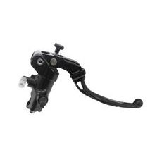 RADIAL BRAKE MASTER CYLINDER ACCOSSATO CL021 19X18 WITH BLACK ANODYZED BODY AND FOLDING GOLD LEVER (NUT+LEVER)