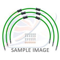 ŠTANDART -PREDOK -SADA VENHILL POWERHOSEPLUS YAM-12003F-GR (3 HADICE V SADE) ZELENÉ HADICE, CHRÓMOVÉ KONCOVKY