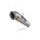 Koncovka výfuku Slip-on GPR POWERCONE EVO K.182.E5.PCEV Brushed Stainless steel including removable db killer and link pipe