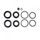 Replacement rubber parts grimeca brake calipers ARIETE 12870-PI predné