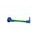 Lever guard ACCOSSATO with green hose and joint right, aluminium