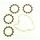 Friction plates kit with clutch cover gasket ATHENA P40230066
