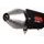 Koncovka výfuku Slip-on GPR POWER BOMB QU.1.BOMB Brushed Stainless steel