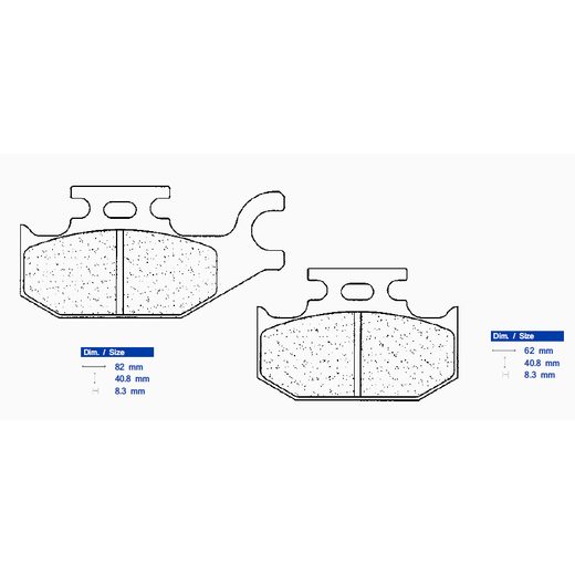 BRZDOVÉ OBLOŽENIE CL BRAKES 1236 ATV1