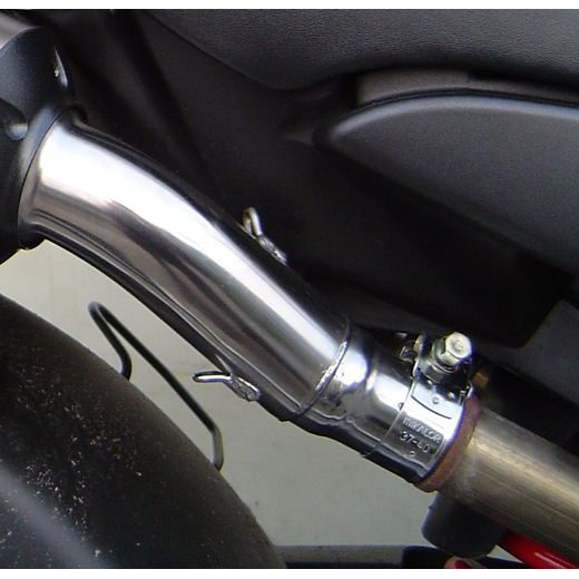 DVOJITÁ KONCOVKA VÝFUKU SLIP - ON GPR SATINOX H.49.SAT BRUSHED STAINLESS STEEL