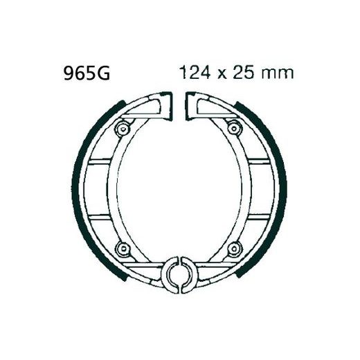 BRZDOVÉ ČEĽUSTE -SADA EBC 965G DRÁŽKOVANÝ