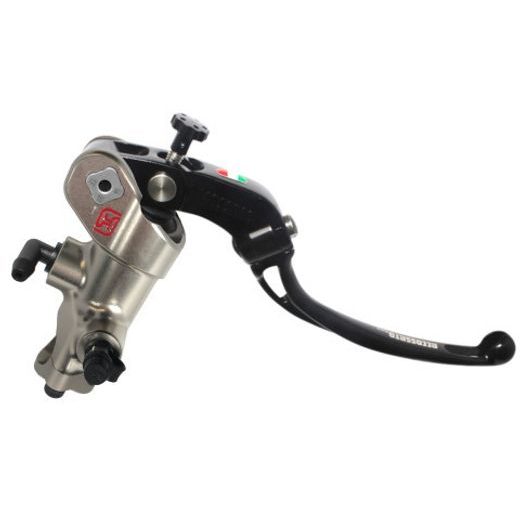 RADIAL BRAKE MASTER CYLINDER ACCOSSATO PC008 PRS 19X17-18-19 WITH FOLDING LEVER, BLACK