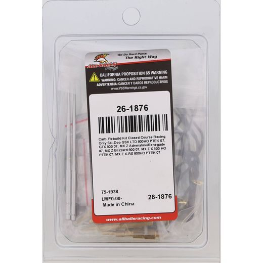 OPRAVNÁ SADA KARBURÁTORA ALL BALLS RACING CARK26-1876