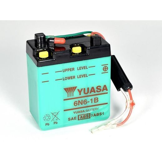 CONVENTIONAL 6V BATTERY NO ACID YUASA 6N6-1B