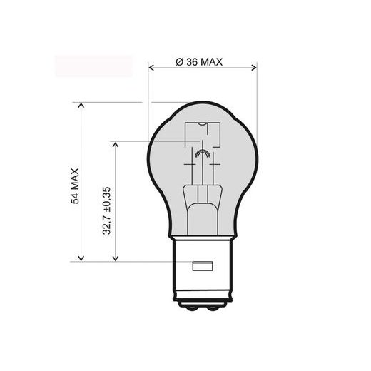 LAMP RMS 246510315 BA20D 12V 35/35W