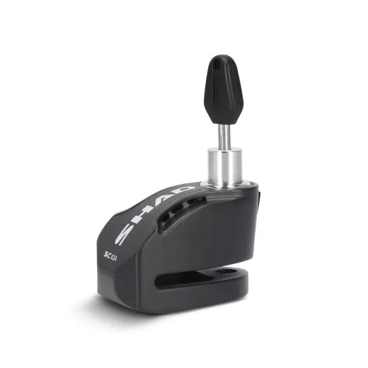 ZÁMOK NA KOTÚČ S ALARMOM SHAD SC62A C0S6210A ČIERNA ČAP 10 MM