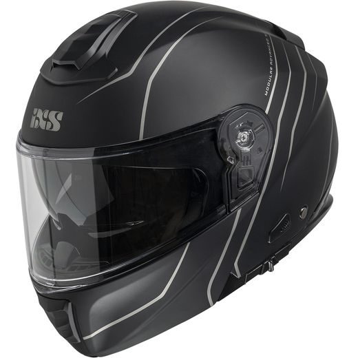 FLIP-UP HELMET IXS IXS 460 FG 2.0 X15901 MATT BLACK - GREY 2XL