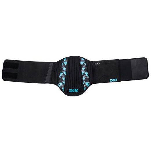 WOMEN'S KIDNEY BELT IXS SHAPED X99018 ČIERNO-TYRKYSOVÉ DL