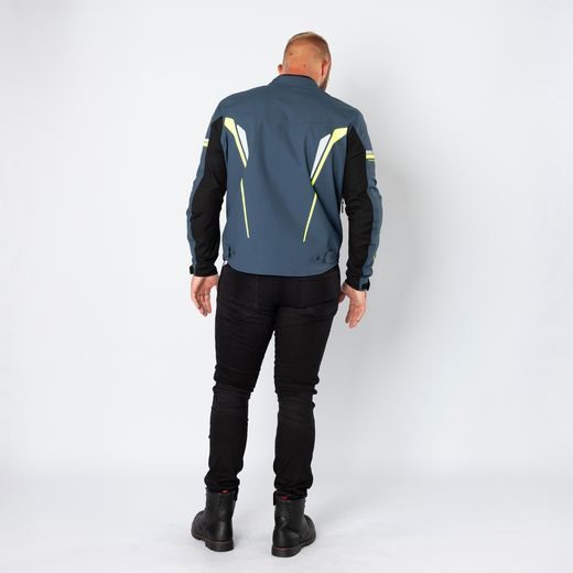 ŠPORTOVÁ BUNDA IXS TS-PRO-ST-PLUS X55060 BLUE-YELLOW FLUO L