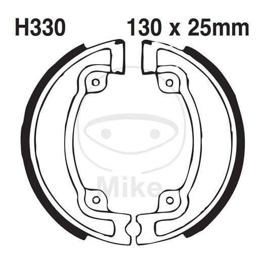 BRZDOVÉ ČEĽUSTE -SADA EBC H330G DRÁŽKOVANÝ VRÁTANE PRUŽÍN