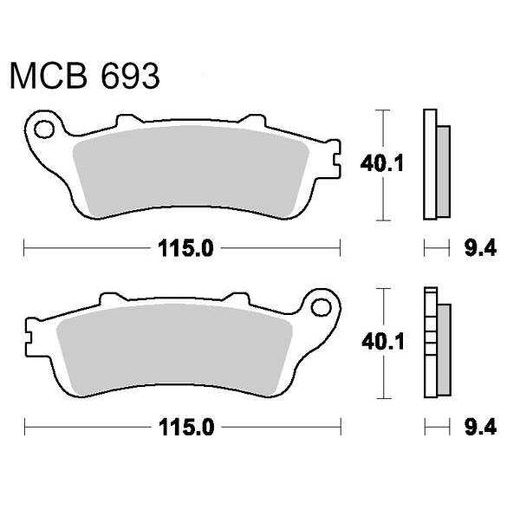 BRZDOVÉ OBLOŽENIE LUCAS MCB 693 LF ORGANIC