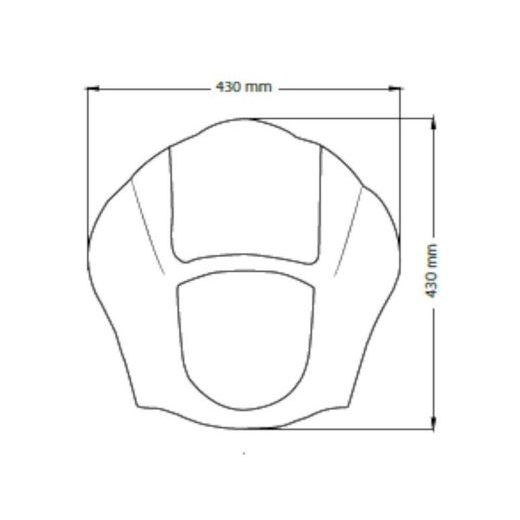 PLEXI ŠTÍT CUSTOMACCES JAX CUP009H DYMOVÉ