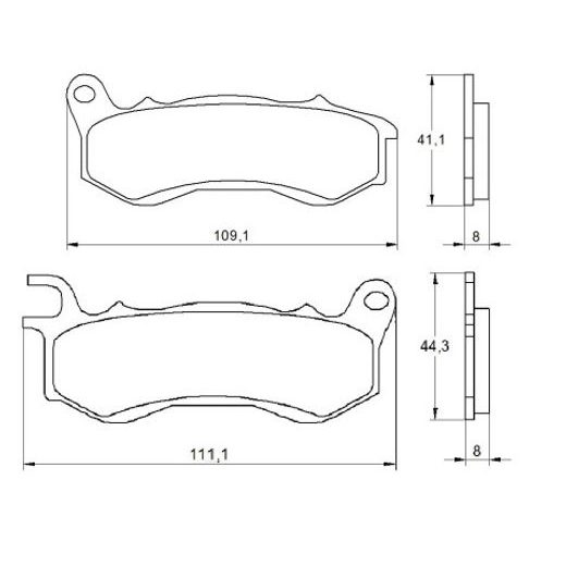 BRZDOVÉ OBLOŽENIE ACCOSSATO AGPA171 OR