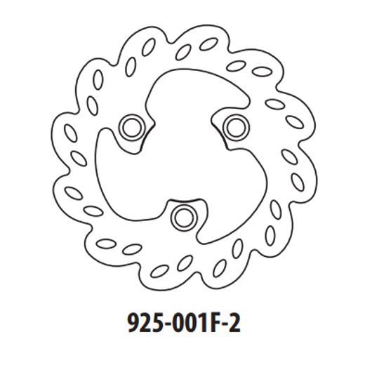 BRZDOVÝ KOTÚČ GOLDFREN 925-001F-2 PREDNÉ 180 MM