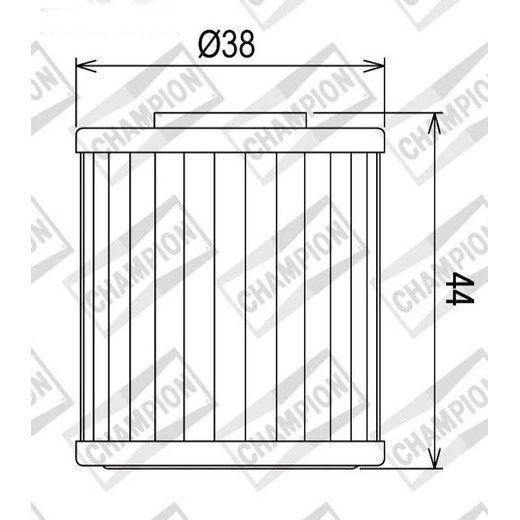 OLEJOVÝ FILTER CHAMPION COF107 100609575