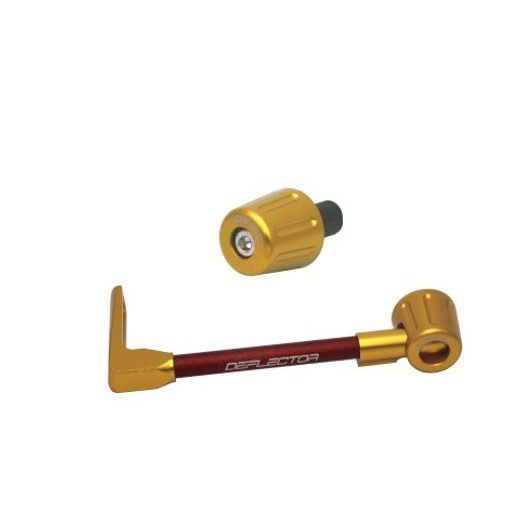 LEVER GUARD ACCOSSATO WITH RED HOSE AND JOINT LEFT, ALUMINIUM