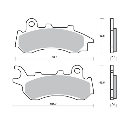 BRZDOVÉ OBLOŽENIE BREMBO 07118XS