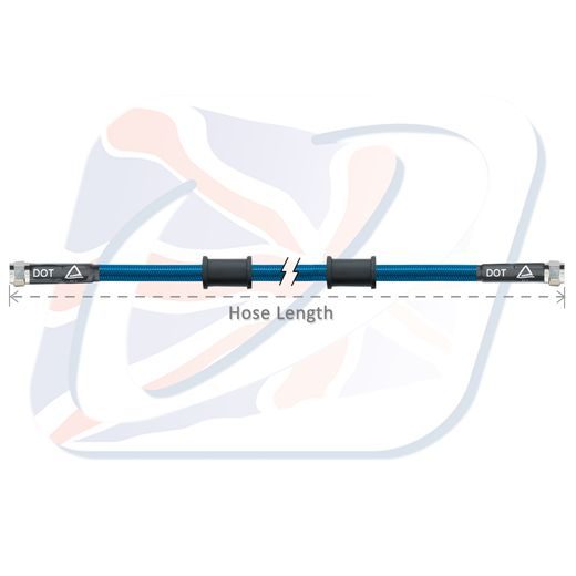 BRZDOVÁ HADICA VENHILL POWERHOSEPLUS 3H0525-TB 525MM PRIEHĽADNE MODRÁ