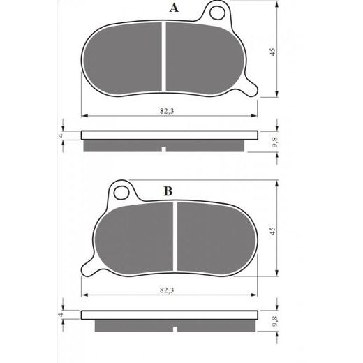BRZDOVÉ OBLOŽENIE GOLDFREN 436 GP6