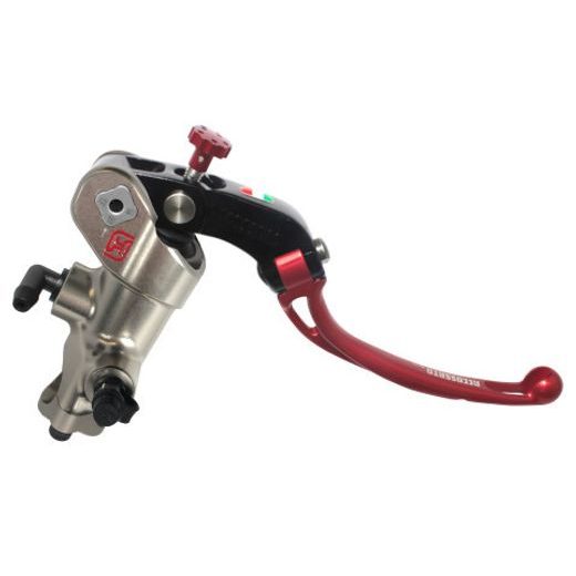 RADIAL BRAKE MASTER CYLINDER ACCOSSATO PC008 PRS 19X17-18-19 WITH FOLDING LEVER, RED