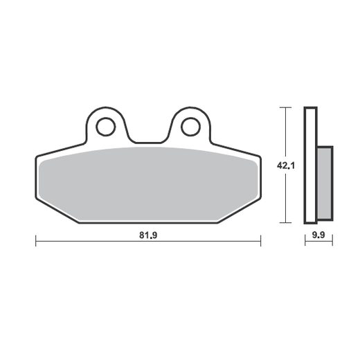 BRZDOVÉ OBLOŽENIE BREMBO 07HD23SP