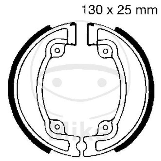 BRZDOVÉ ČEĽUSTE -SADA EBC H330 VRÁTANE PRUŽÍN