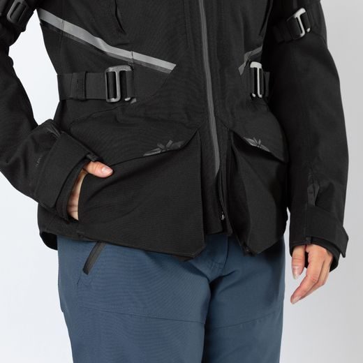 WOMEN'S LAMINATED JACKET IXS TOURSTER-STX 1.0 X2-111605 ČIERNA DXS