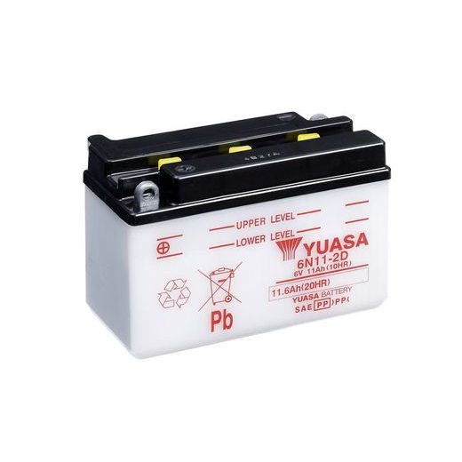 CONVENTIONAL 6V BATTERY NO ACID YUASA 6N11-2D