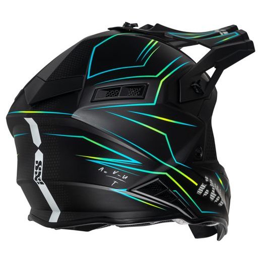 CROSS HELMET IXS IXS189 FG 2.0 X12809 ČIERNA MATNÁ-ŽLTÁ FLUO L