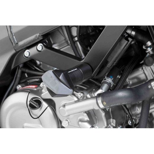 FRAME SLIDERS PUIG R12 4062N ČIERNY S ŠEDOU GUMOU