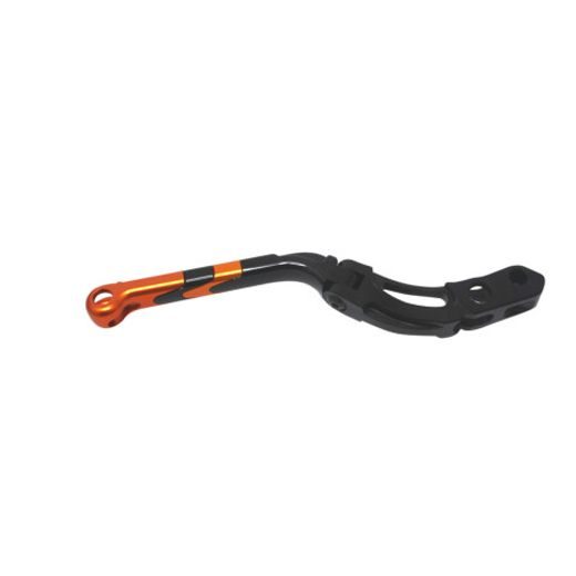 BRAKE LEVER ACCOSSATO ALUMINIUM, MASTER CYLINDER ORANŽOVÁ