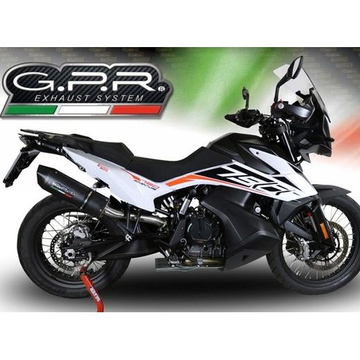 KONCOVKA VÝFUKU SLIP-ON GPR FURORE EVO4 NERO E5.KT.108.1.FNE4 MATTE BLACK INCLUDING REMOVABLE DB KILLER AND LINK PIPE