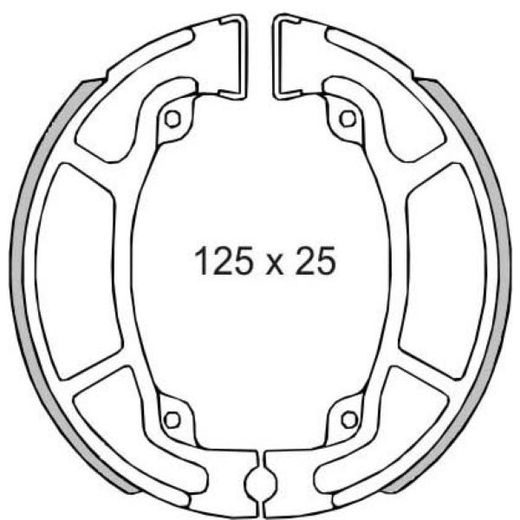 BRZDOVÉ ČEĽUSTE RMS 225120470 ZADNÁ