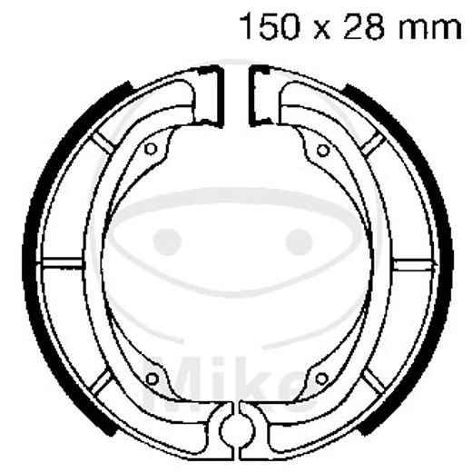 BRZDOVÉ ČEĽUSTE -SADA EBC S605 VRÁTANE PRUŽÍN