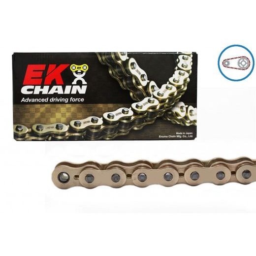REŤAZOVÁ SADA EK - ZLATÝ REŤAZ 530 MVXZ, X-KRÚŽOK, KOLIESKO JT POGUMOVANÉ, ROZETA JT PRE TRIUMPH TIGER 955 2001-2004
