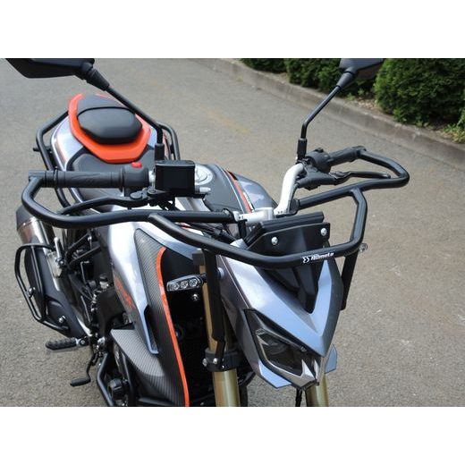OCHRANA MOTORA RDMOTO CF187KD ČIERNA (HANDLEBARS FRAME) PRE QJMOTOR SRK 125 S 2023-2025, QJMOTOR SRK 125 R 2023-2025