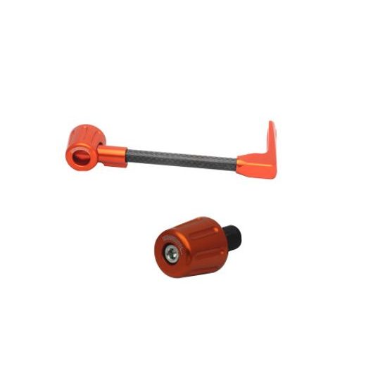 LEVER GUARD ACCOSSATO WITH BLACK HOSE AND JOINT RIGHT, CARBON