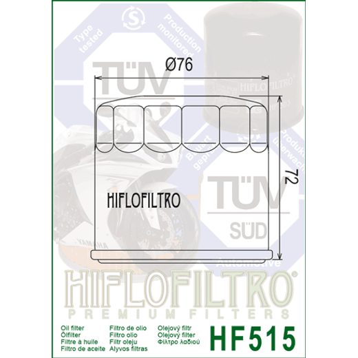 OLEJOVÝ FILTER HIFLOFILTRO HF515