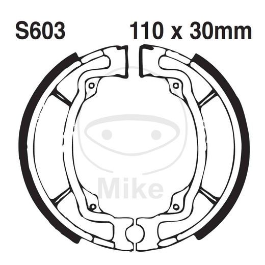 BRZDOVÉ ČEĽUSTE -SADA EBC S603G DRÁŽKOVANÝ VRÁTANE PRUŽÍN