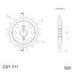 REŤAZOVÉ KOLIEČKO SUPERSPROX CST-711:14 14T, 520