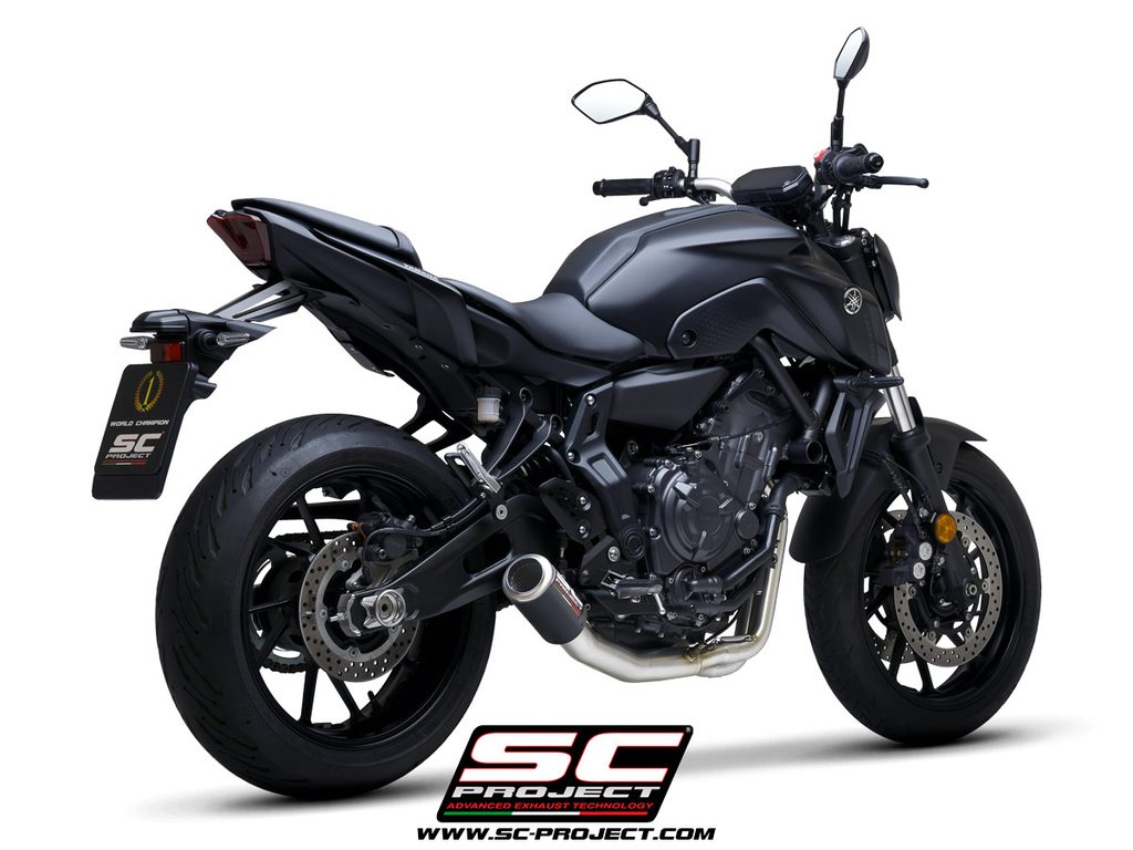 Výfukový systém SC PROJECT pro YAMAHA MT07 (20212022) Full 21 stainless steel exhaust