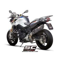 VÝFUKOVÝ SYSTÉM SC PROJECT PRO BMW - F 800 R (2009 - 2016) - OVAL MUFFLER, CARBON FIBER, WITH CARBON FIBER END CAP