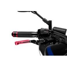 PÁČKA BRZDY BEZ ADAPTÉRU PUIG 3.0 14RNN ROZŠIŘITELNÁ SKLÁDACÍ ČERVENO/ČERNÁ