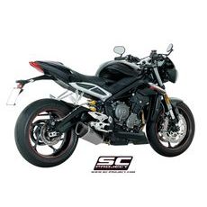 VÝFUKOVÝ SYSTÉM SC PROJECT PRO TRIUMPH - STREET TRIPLE 765 (2017 - 2019) - S - R - RS - SC1-R MUFFLER, CARBON FIBER, WITH CARBON FIBER END CAP