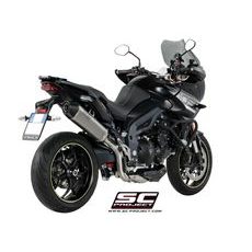 VÝFUKOVÝ SYSTÉM SC PROJECT PRO TRIUMPH - TIGER SPORT 1050 (2016 - 2020) - X-PLORER MUFFLER, HIGH POSITION, CARBON FIBER, WITH CARBON FIBER END CAP